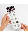 Tatouages temporaires pack de 10 - Candy collection  - les nuances du désir