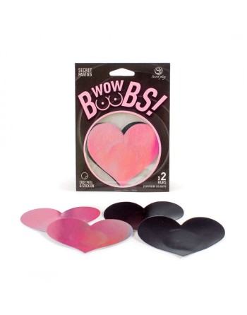 WOW BOOBS ! Cache-tétons coeur - les nuances du désir