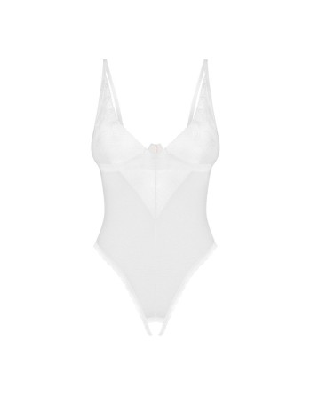 Body Alissium ouvert - Blanc - les nuances du désir