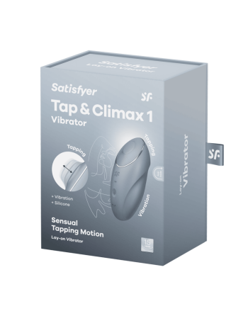 Tap and climax Satisfyer - Bleu/gris - les nuances du désir