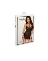 Babydoll et collier First Kiss 249 - noire - les nuances du désir