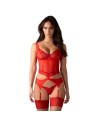 Corset et string Cupide Desir - Rouge - les nuances du désir