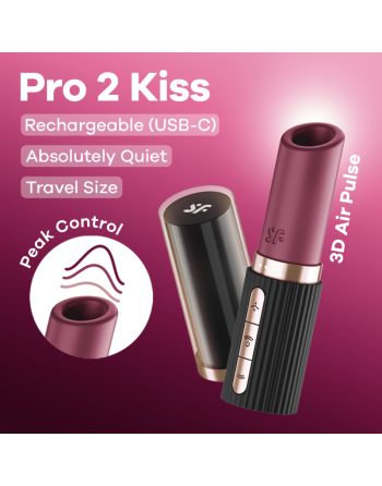 Air pulse et vibration Pro 2 Kiss - les nuances du désir