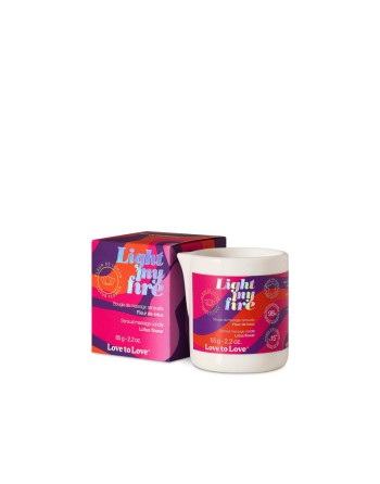 Bougie de massage Light My Fire Fleur de lotus 65G - les nuances du désir