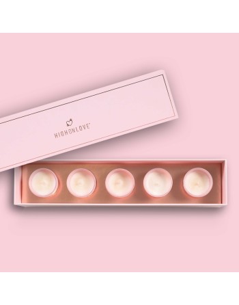 Collection de minis bougies pour massage - les nuances du désir