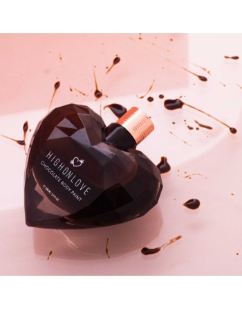 Peinture corporelle végétalienne au chocolat noir - 100 ml - les nuances du désir