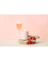 Bougie de massage Rose 220 ml - Fraises et champagne - les nuances du désir