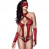 Body sexy Ashley rouge - les nuances du désir