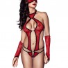 Body sexy Ashley rouge - les nuances du désir