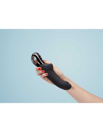 Vibromasseur strié Tiger  - Noir - les nuances du désir