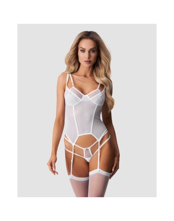 Corset Arrowel - Blanc - les nuances du désir