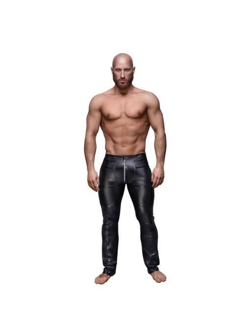 Pantalon long H021 pour homme avec app. PVC - les nuances du désir Pantalon long H021 pour homme avec app. PVC - les nuances du désir
