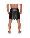 Jupe gladiateur H053 pour homme en cuir écologique avec plis en PVC - les nuances du désir