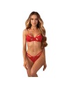 Ensemble lingerie ouvert rouge Matildea - les nuances du désir