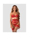 Ensemble lingerie ouvert rouge Matildea - les nuances du désir