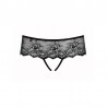 Merossa Crotchless Panties Black