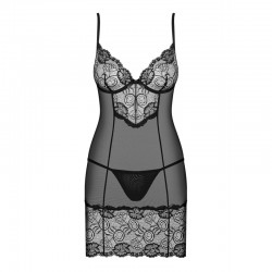 Alluria Chemise Black - les nuances du désir