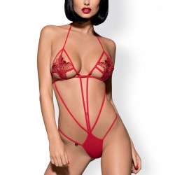 Body Luiza teddy Red - les nuances du désir